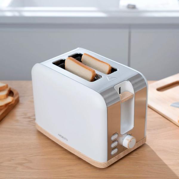 Toster Ardesto T-F420WWD Mecanic / 800 W / White photo 6