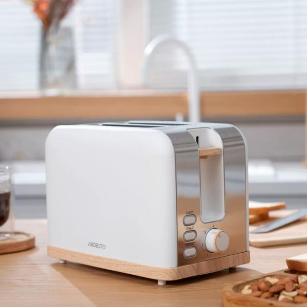 Toster Ardesto T-F420WWD Mecanic / 800 W / White photo 7