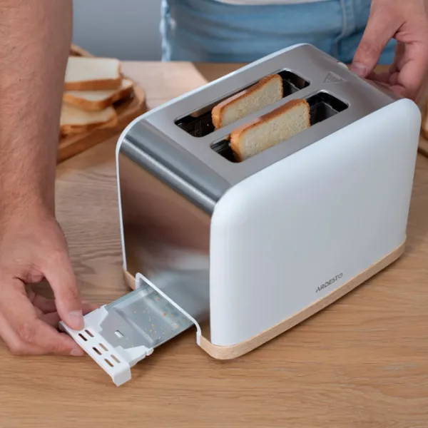 Toster Ardesto T-F420WWD Mecanic / 800 W / White photo 8