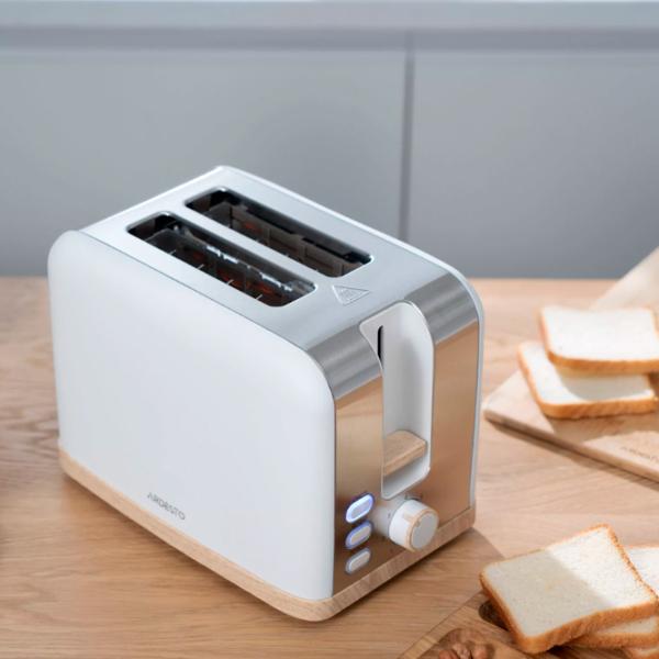 Toster Ardesto T-F420WWD Mecanic / 800 W / White photo 9