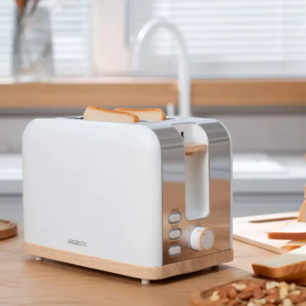 Toster Ardesto T-F420WWD Mecanic / 800 W / White photo 11