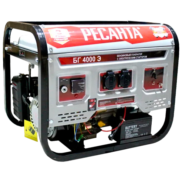 Генератор Resanta BG4000 220 В Бензин / 3 кВт photo 1 Генератор Resanta BG4000 220 В Бензин / 3 кВт photo 1