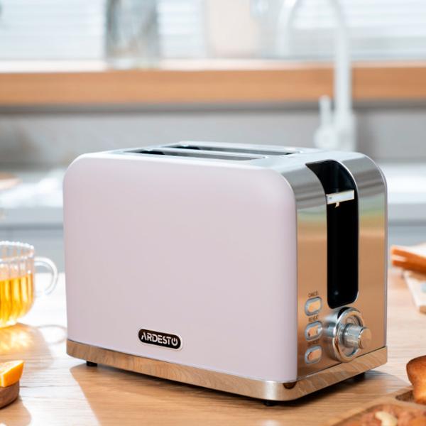 Toster Ardesto T-F500L Mecanico-electronic / 800 W / Lilac photo 6