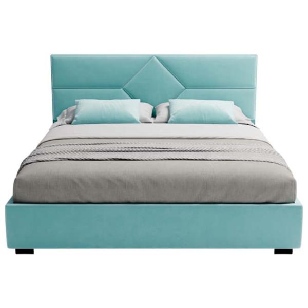 Pat My-Style my-Mila Mocca 200 x 200 cm / Placaj / Albastru deschis photo 2 Pat My-Style my-Mila Mocca 200 x 200 cm / Placaj / Albastru deschis photo 2