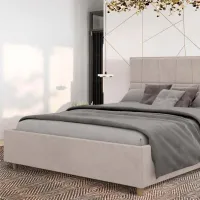 Кровать Crinela Malvina Modern Glow 03 140 x 200 см / Фанера / Бежевый photo 3