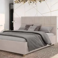 Кровать Crinela Malvina Modern Glow 03 180 x 200 см / Фанера / Бежевый photo 2