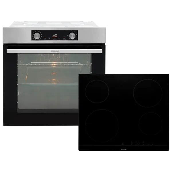 Духовой шкаф Gorenje BO6737E02X + ECT41SC 3500 Вт/ Черный photo 1