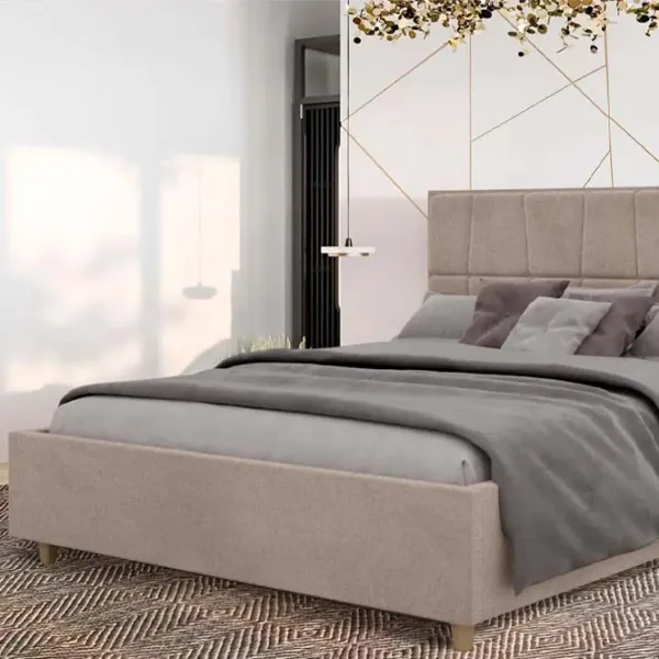 Кровать Crinela Malvina Modern Glow 04 160 x 200 см / Фанера / Капучино photo 2