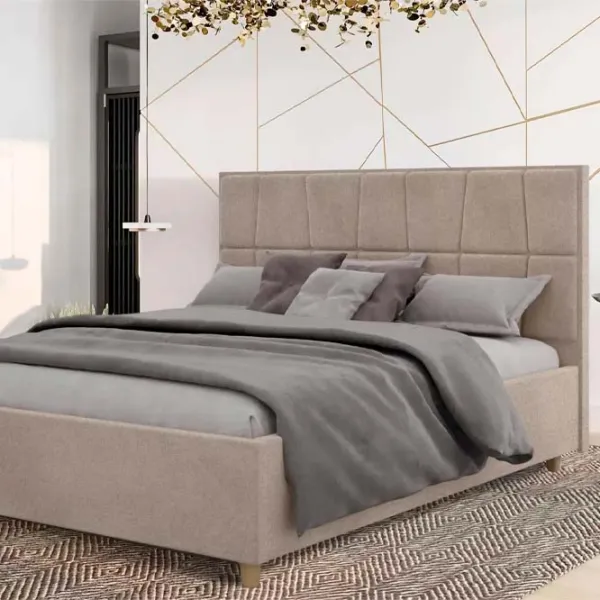 Кровать Crinela Malvina Modern Glow 04 160 x 200 см / Фанера / Капучино photo 3