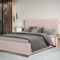 Кровать Crinela Malvina Modern Velluto 02 180 x 200 см / Фанера / Бежевый photo 2