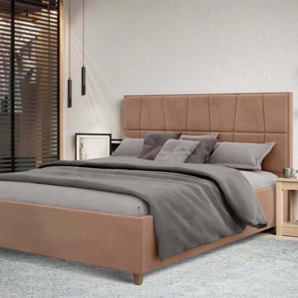 Pat Crinela Malvina Modern Velluto 03 180 x 200 cm / Placaj / Dark Beige photo 2