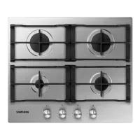 Plită încorporabilă pe gaz Samsung NA64H3010AS/WT  / Silver