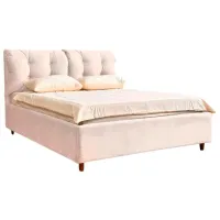 Кровать Crinela Adele Modern Velluto 02 140 x 200 см / Фанера / Бежевый