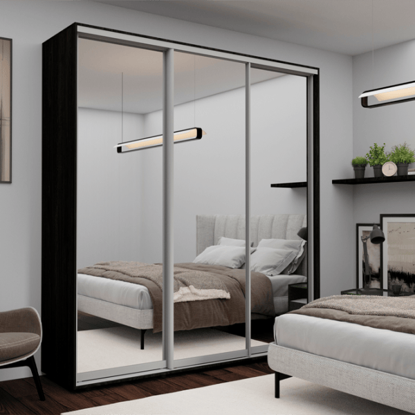 Шкаф Nex Home NX-1832 220 x 60см x 240 / ЛДСП / Карбон photo 1