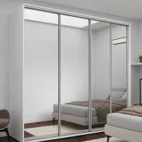 Шкаф Nex Home NX-1837 280 x 60см x 240 / ЛДСП / Белый