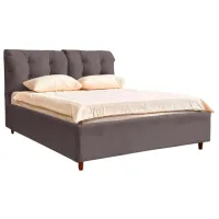 Кровать Crinela Adele Modern Velluto 16 140 x 200 см / Фанера / Серый