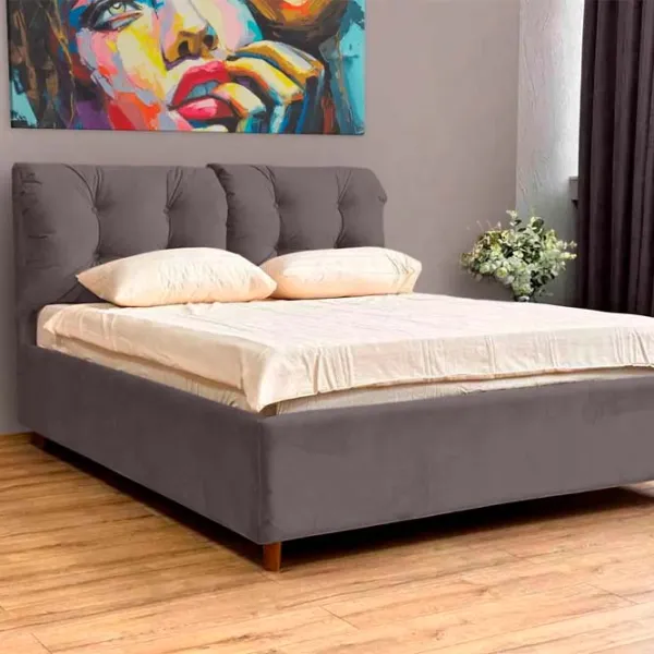 Pat Crinela Adele Modern Velluto 16 180 x 200 cm / Placaj / Gray photo 2
