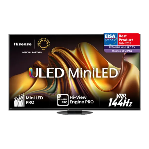 Televizor Hisense 65U8NQ  65" / MiniLED / 4K / Smart TV / Black photo 1