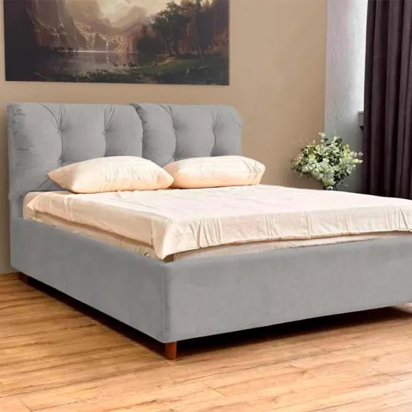 Кровать Crinela Adele Modern Glow 15 180 x 200 см / Фанера / Светло Серый photo 2