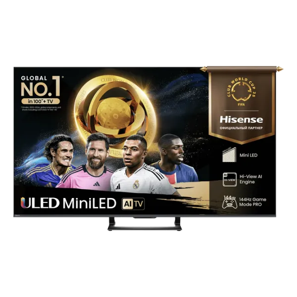 Телевизор Hisense 55U7Q 55" / MiniLED / 4K / Smart TV / Черный photo 1 Телевизор Hisense 55U7Q 55" / MiniLED / 4K / Smart TV / Черный photo 1