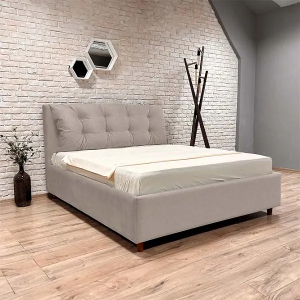 Кровать Crinela Adaline Modern Glow 04 140 x 200 см / Фанера / Капучино photo 3