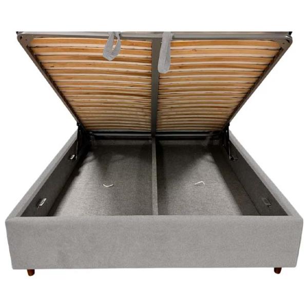 Кровать Crinela Adaline Modern Glow 15 180 x 200 см / Фанера / Светло Серый photo 4