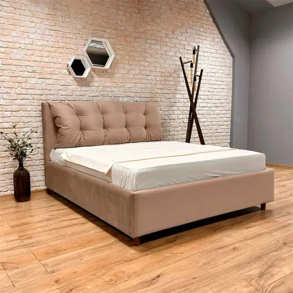 Pat Crinela Adaline Modern Velluto 03 160 x 200 cm / Placaj / Dark Beige photo 3