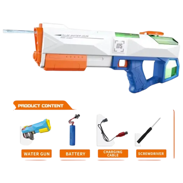 Pistol cu apă Water Gun 2in1 Pump LD-600D 3+ / Apă / White photo 2