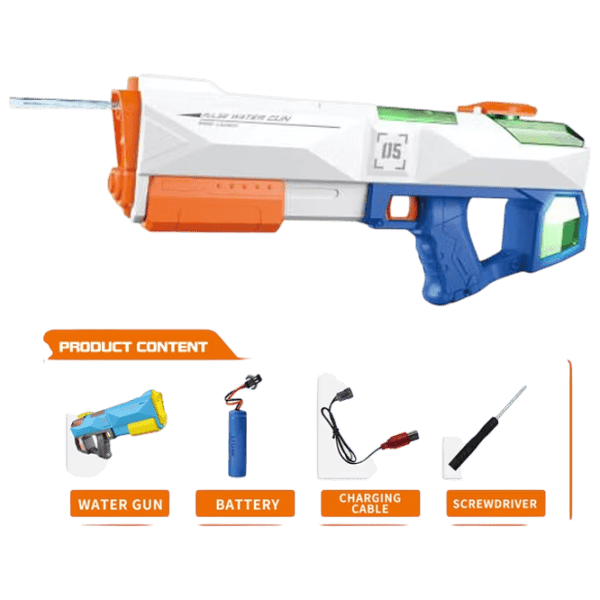 Pistol cu apă Water Gun 2in1 Pump LD-600D 3+ / Apă / White photo 2