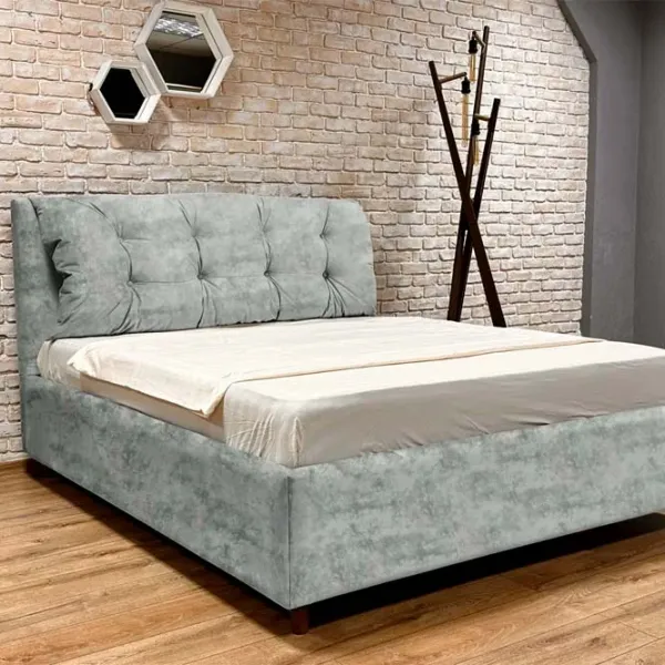 Кровать Crinela Premium Adaline Malibu 03 160 x 200 см / Фанера / Серый photo 2