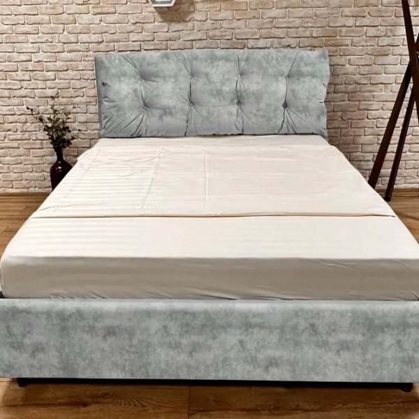 Кровать Crinela Premium Adaline Malibu 03 160 x 200 см / Фанера / Серый photo 3