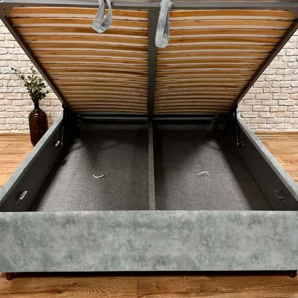 Кровать Crinela Premium Adaline Malibu 03 160 x 200 см / Фанера / Серый photo 5