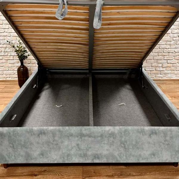 Кровать Crinela Premium Adaline Malibu 03 160 x 200 см / Фанера / Серый photo 5