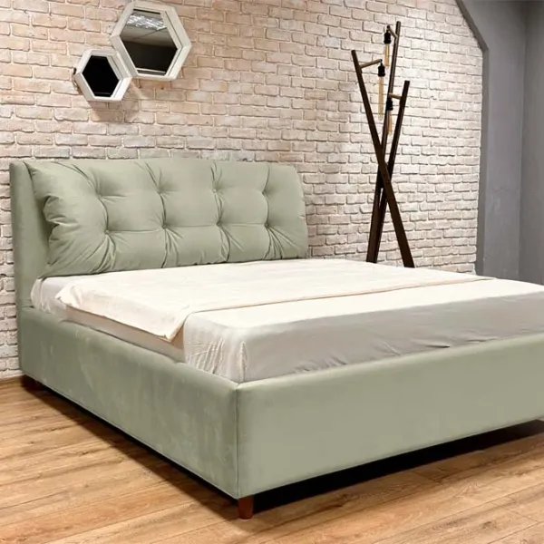 Pat Crinela Premium Adaline Laguna 09 160 x 200 cm / Placaj / Piatră gri photo 3