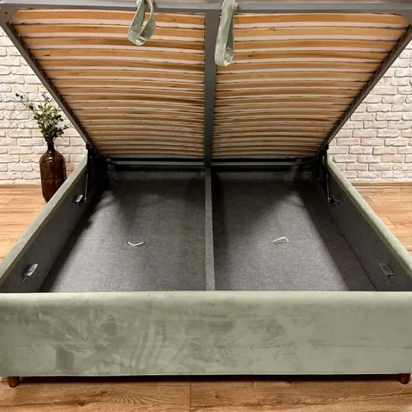 Pat Crinela Premium Adaline Laguna 09 160 x 200 cm / Placaj / Piatră gri photo 5