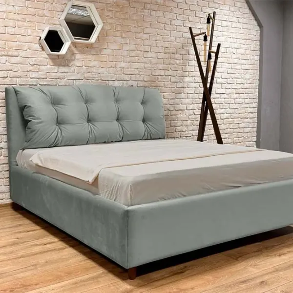 Кровать Crinela Premium Adaline Laguna 43 160 x 200 см / Фанера / Серый photo 3