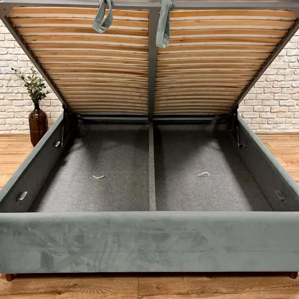 Кровать Crinela Premium Adaline Laguna 43 160 x 200 см / Фанера / Серый photo 5