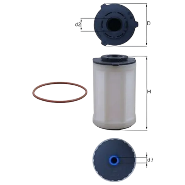 Filtru combustibil Mahle KX 655D 78 mm photo 2