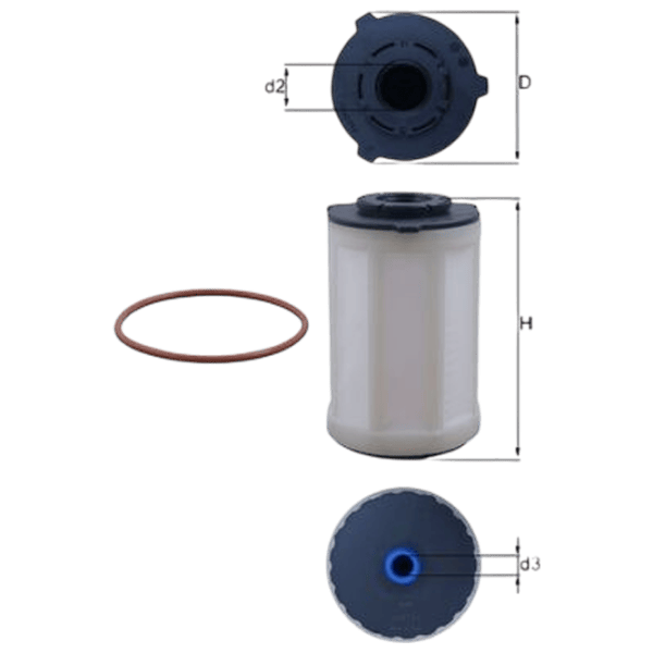 Filtru combustibil Mahle KX 655D 78 mm photo 2