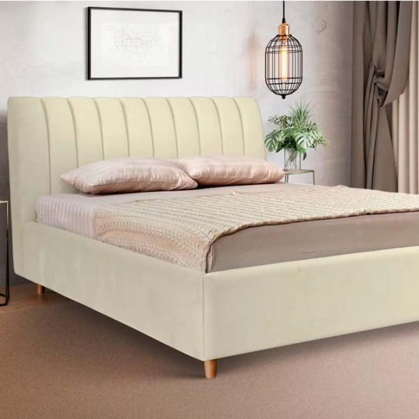 Кровать Crinela Premium Margo Laguna 03 160 x 200 см / Фанера / Слоновая кость photo 4