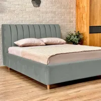 Кровать Crinela Premium Margo Laguna 43 160 x 200 см / Фанера / Серый photo 2