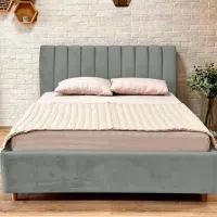 Кровать Crinela Premium Margo Laguna 43 160 x 200 см / Фанера / Серый photo 3