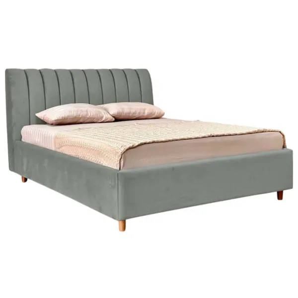 Кровать Crinela Premium Margo Laguna 43 180 x 200 см / Фанера / Серый photo 1