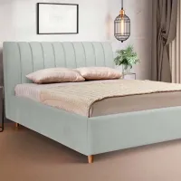 Кровать Crinela Premium Margo Laguna 41 160 x 200 см / Фанера / Серебристо-серый photo 2