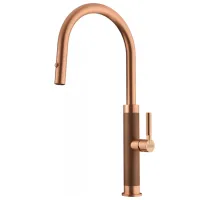 Baterie pentru bucătărie Franke Mythos Master Piece O singură pârghie / extractibilă / Alamă / Copper
