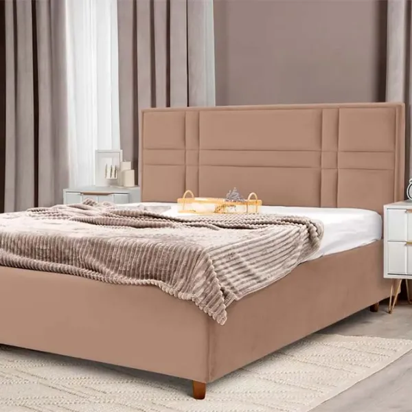 Pat Crinela Maria Modern Velluto 03 180 x 200 cm / Placaj / Dark Beige photo 3