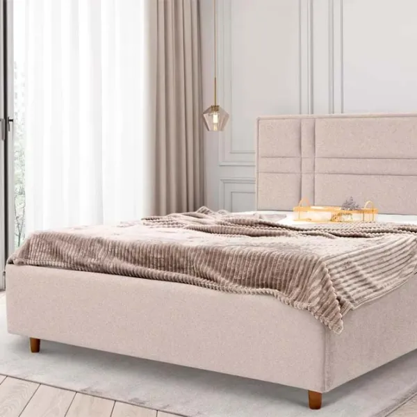 Кровать Crinela Maria Modern Glow 03 180 x 200 см / Фанера / Бежевый photo 3