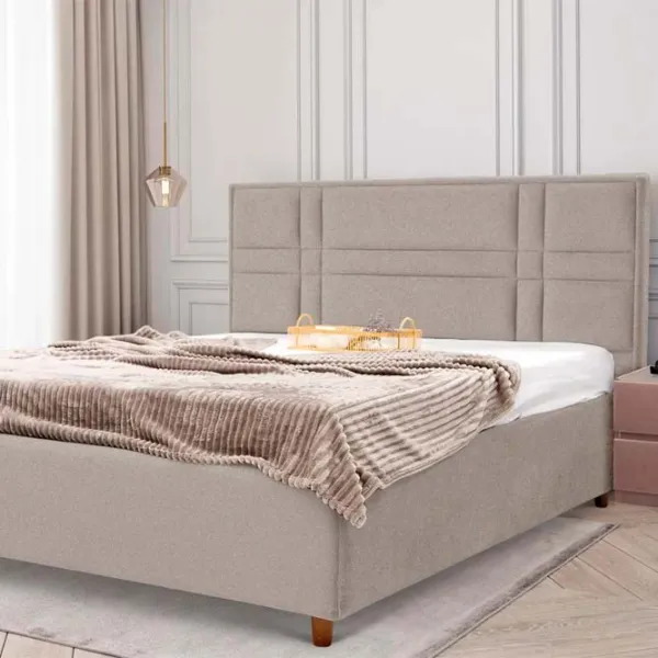 Кровать Crinela Maria Modern Glow 04 160 x 200 см / Фанера / Капучино photo 3