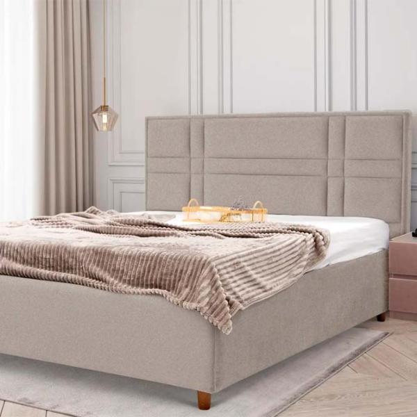 Кровать Crinela Maria Modern Glow 04 160 x 200 см / Фанера / Капучино photo 3