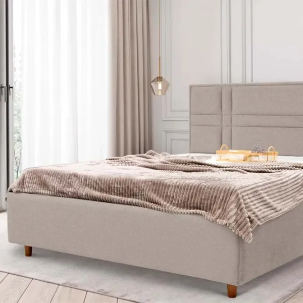 Кровать Crinela Maria Modern Glow 04 180 x 200 см / Фанера / Капучино photo 3